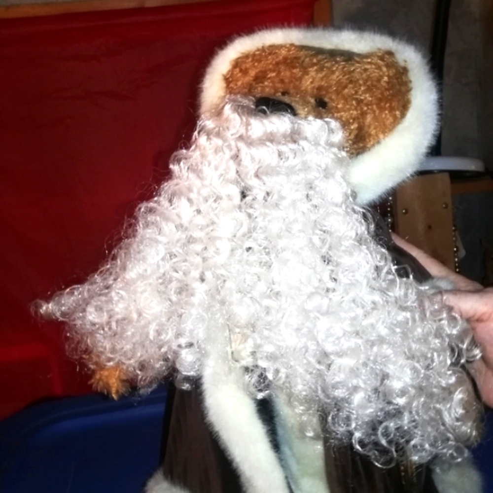 Father time Boyd's soft bodied bear 2000 Millennium Santa Bear 🐻